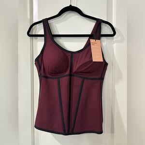 Honeylove Burgundy Boldness Shapewear Tank XL